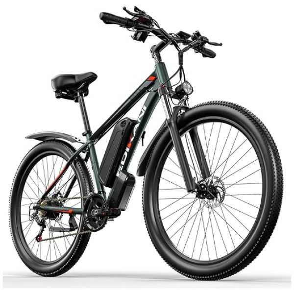 Edikani 29" Tires Electric Bike for Adults, 17.5Ah 48v Battery Ebike, 750W Peak 1000W 34MPH Electric Mountain Bike, 21-Speed Gears, Throttle E Bicycle...