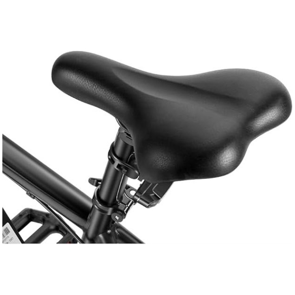 Jasion EB5 well built saddle can move up and down as well as back and forth to make adjustments to fit your comfort.