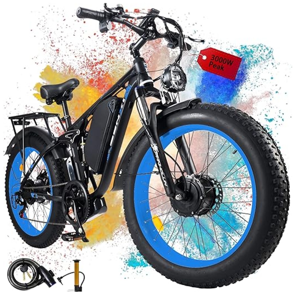 Phnholun Benxi Seeker 24" Peak 3000W FatTire ElectricBike for Adults