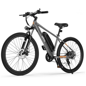 qlife racer electric bike grey colour with white background