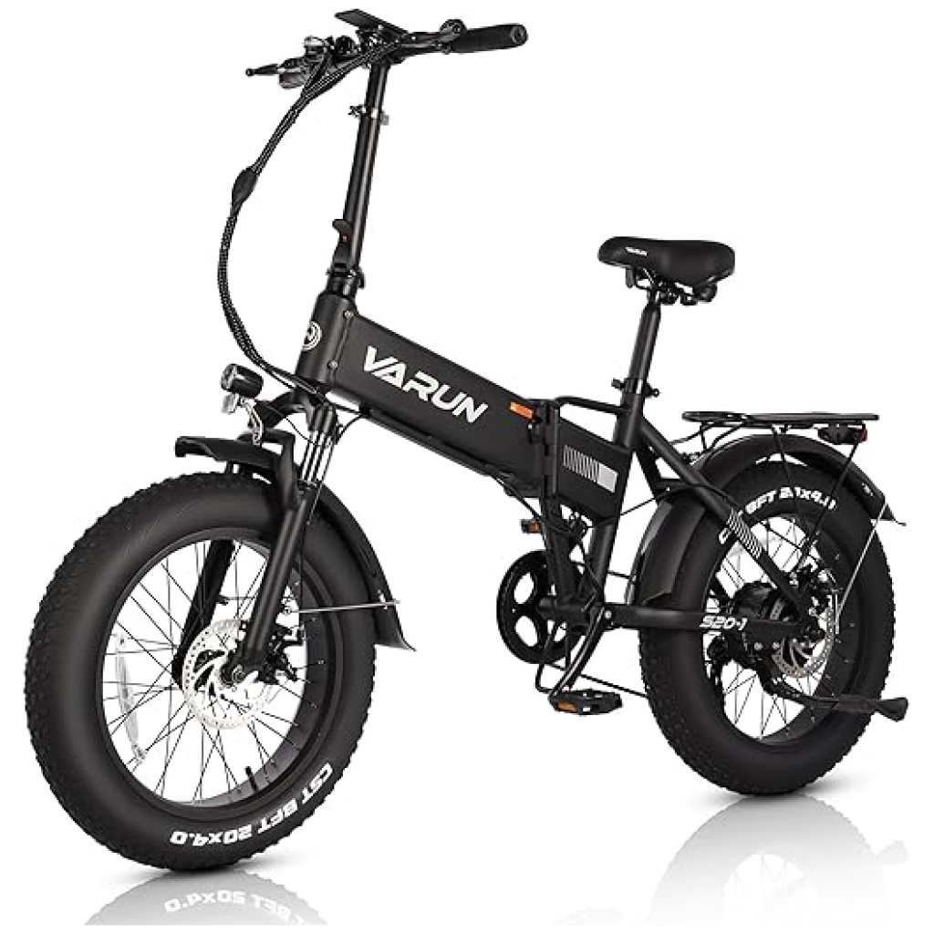 VARUN E Bikes for Men - 500W Folding Electric Bike for Adults Up to 40 ...