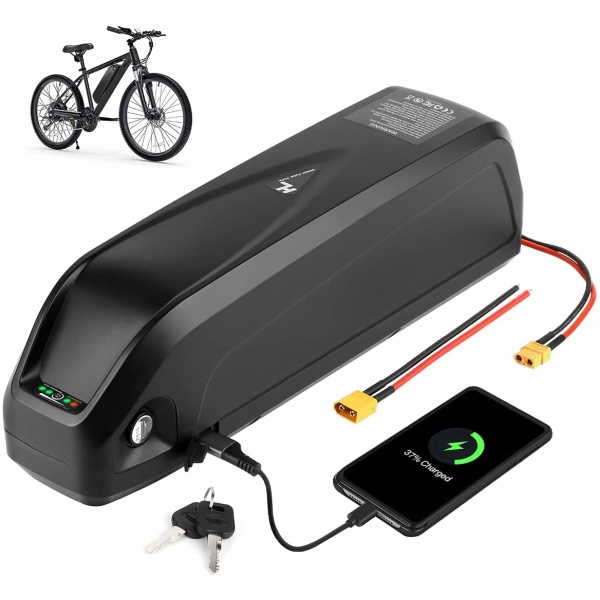 H HAILONG Ebike Battery 48v 15Ah for Electric Bike/Bicycle Motor Kit, 48 Volt Lithium Battery for 200W-1000W Motor with 54.6V 2A 3-Pin XLR Charger...