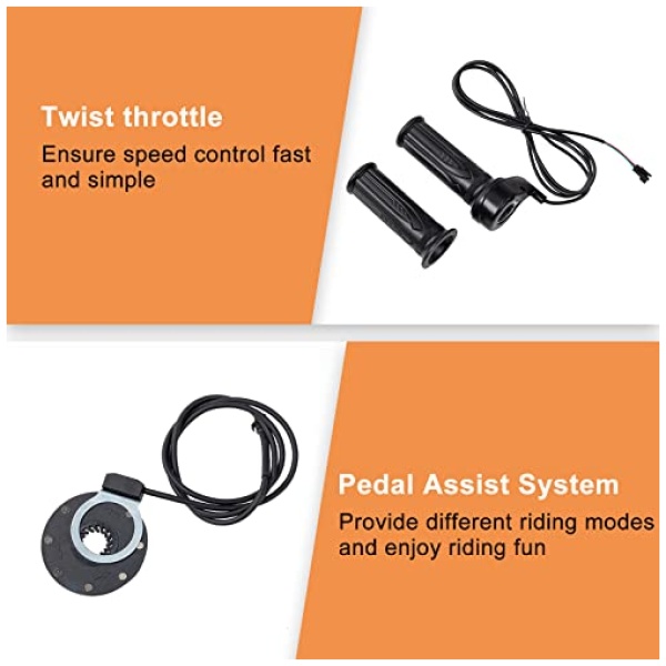 PEXMOR Electric Bike Conversion Kit, 36V 750W Ebike Conversion Kit, 24"/20" Front Ebike Wheel Electric Bicycle Hub Motor Kit 3 Modes Controller... - Image 6