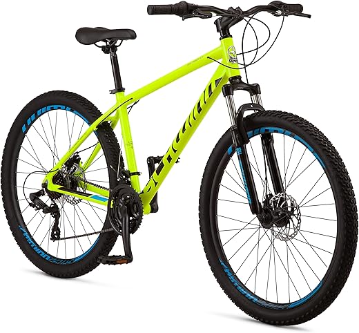 Schwinn High Timber Mountain Bike for Adult Youth Men Women Boys Girls, 24 to 29-Inch Wheels, 7 or 21-Speeds, Front Suspension, Aluminum and Steel Frame Options