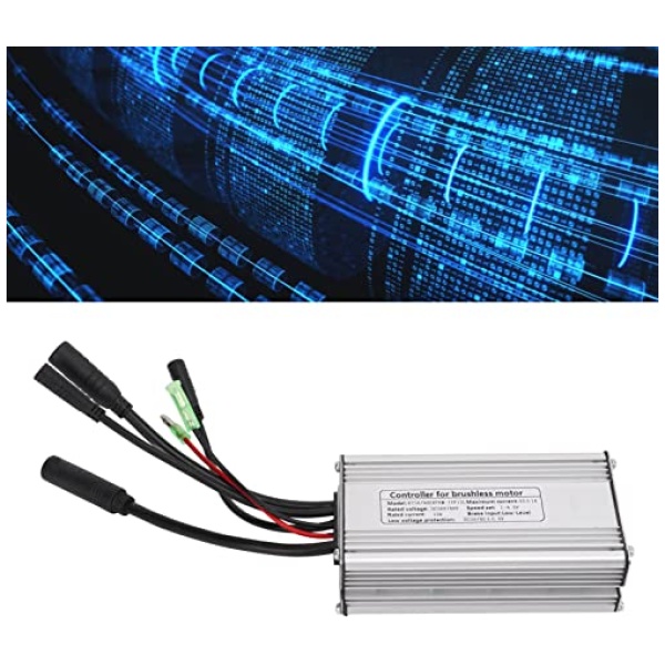 Shanrya 750W Motor Brushless Controller, DC 36V/48V 25A Electric Bike Sine Controller Waterproof Brushless Motor Speed Controller with Light Line... - Image 2