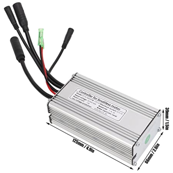 Shanrya 750W Motor Brushless Controller, DC 36V/48V 25A Electric Bike Sine Controller Waterproof Brushless Motor Speed Controller with Light Line... - Image 5