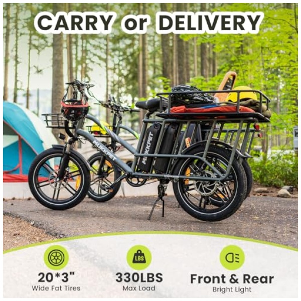 Stepwagon Electric Bike for Adults,Peak 1500W Motor Ebike,120Mlies 28MPH Electric Bike with 48V 30AH Removable Battery,20x3 Fat Tires Electric... - Image 6