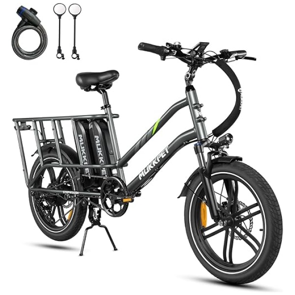 Stepwagon Electric Bike for Adults,Peak 1500W Motor Ebike,120Mlies 28MPH Electric Bike with 48V 30AH Removable Battery,20x3 Fat Tires Electric...