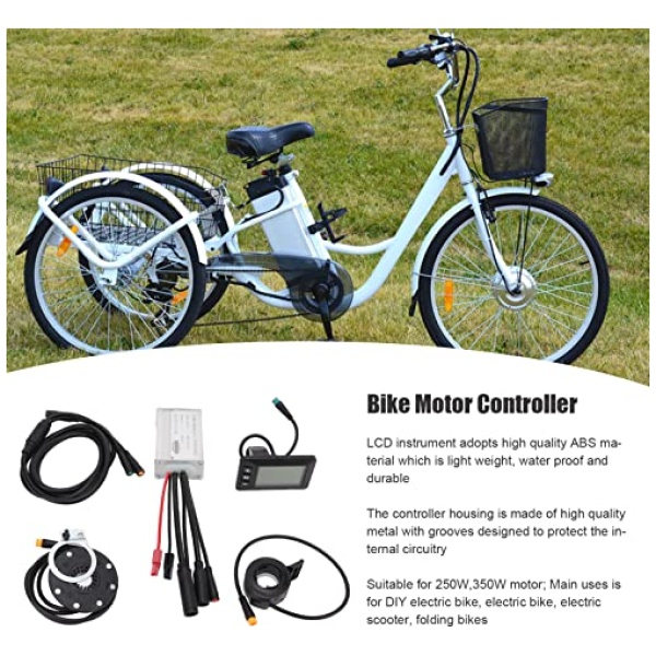 VGEBY Electric Bike Conversion Kit, Electric Bike Motor Controller 15A Common Speed Controller 36V 48V with GD01 Panel 1 to 2 Cable Fully... - Image 5