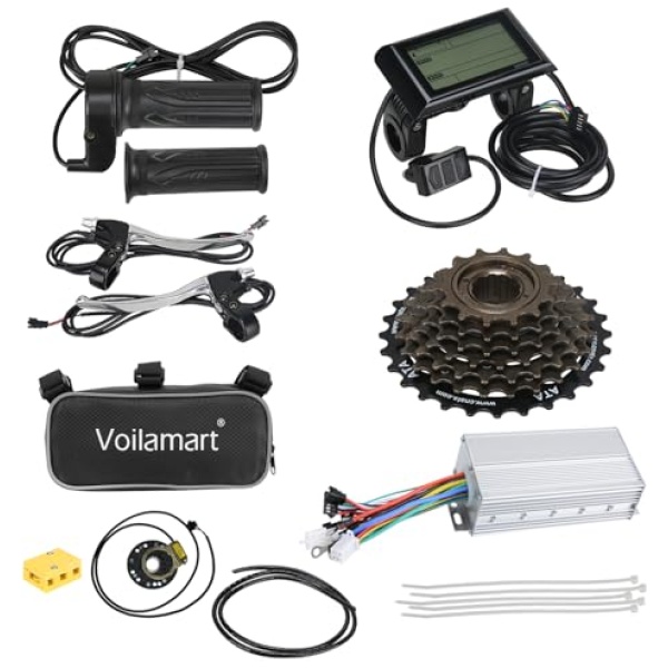 Voilamart 26IN Ebike Conversion Kit 48V 1500W Powerful Electric Bike Hub Motor Wheel Kit with Intelligent Controller and PAS System 750W Restricted... - Image 6