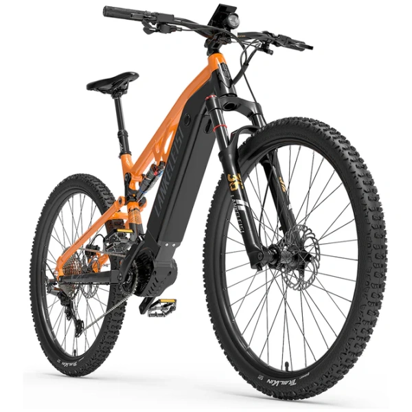 lankeleisi gt800 electric bike orange version front view