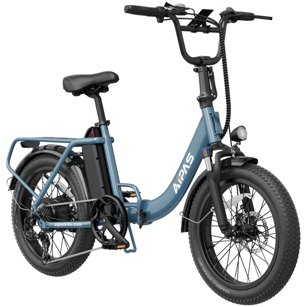 Aipas A4 Gentry e-bike folding 1000w rear hub motor, blue colour