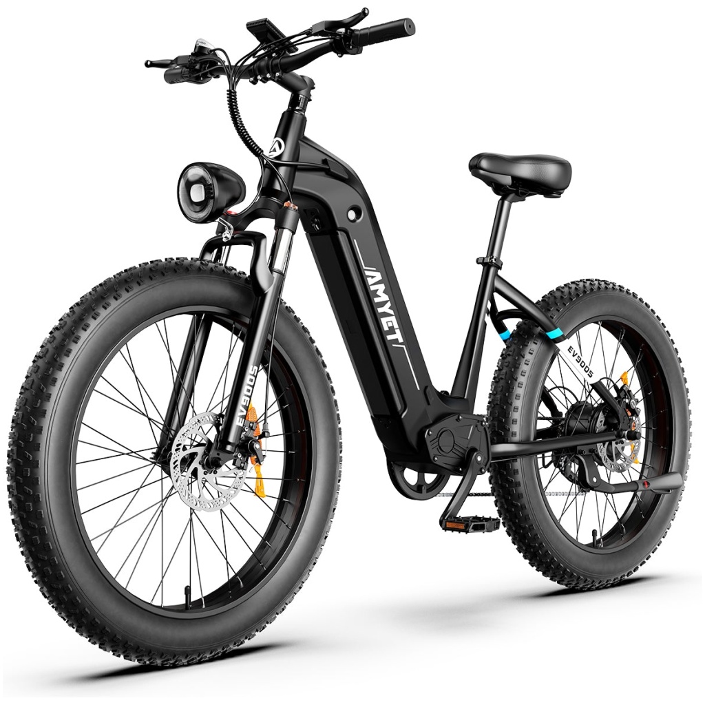 AMYET EV900S 1000W Dual Motor Electric Bike Black eBikeGuides