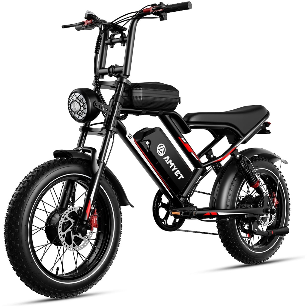 AMYET S8 2*1000W Dual Motor Electric Bike Black eBikeGuides