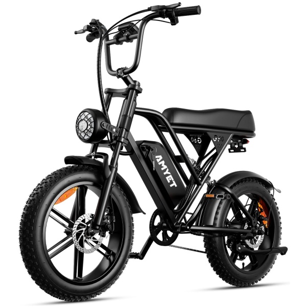 AMYET V9-G60 1000W 20Ah Electric Bike - Black