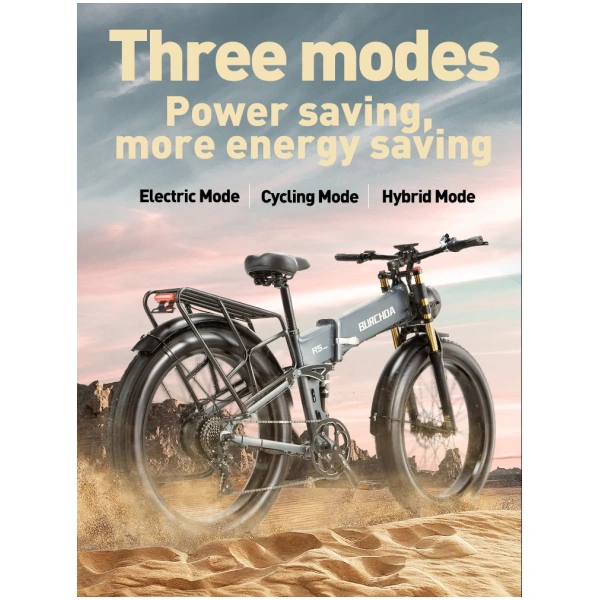 Burchda r5 pro ebike three riding modes