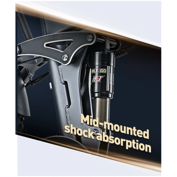 Burchda r5 pro electric bike mid-mounter shock absorption