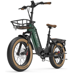 Lankeleisi Golf-X e-bike electric bike foldable step through green colour