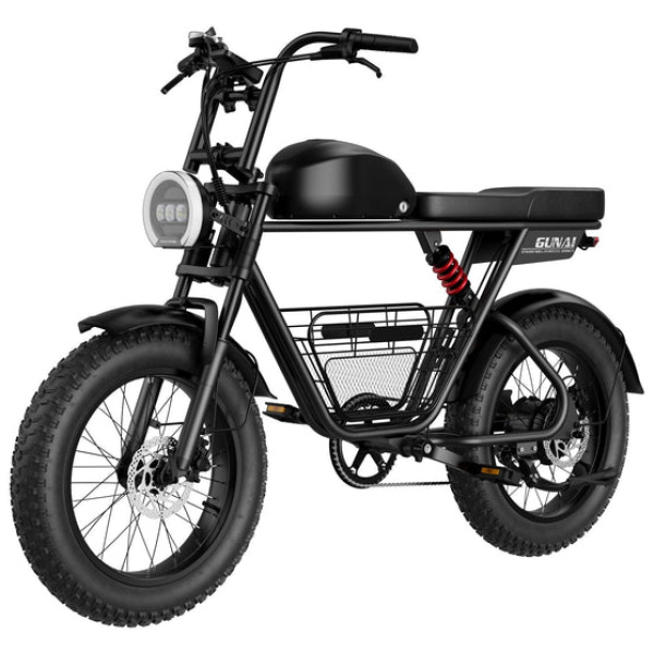 GUNAI-T All-Terrain Electric Bike for Adults 20Inch Fat Tire Motorcycle with 48V 21AH Battery and Cargo Basket,Hydraulic Disc Brake - Image 3