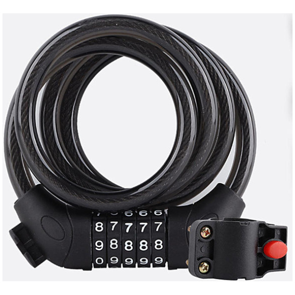 Bicycle lock, high security lock 5 digits,120 cm anti-theft spiral lock for electric bikes - Image 3